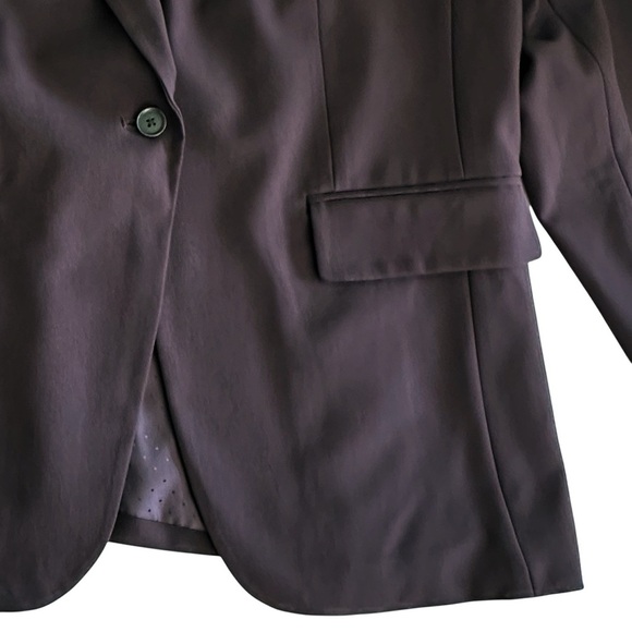 NWT Banana Republic Factory Sculpted Suit Blazer in Midnight Lily Purple Size 16 - Picture 5 of 11